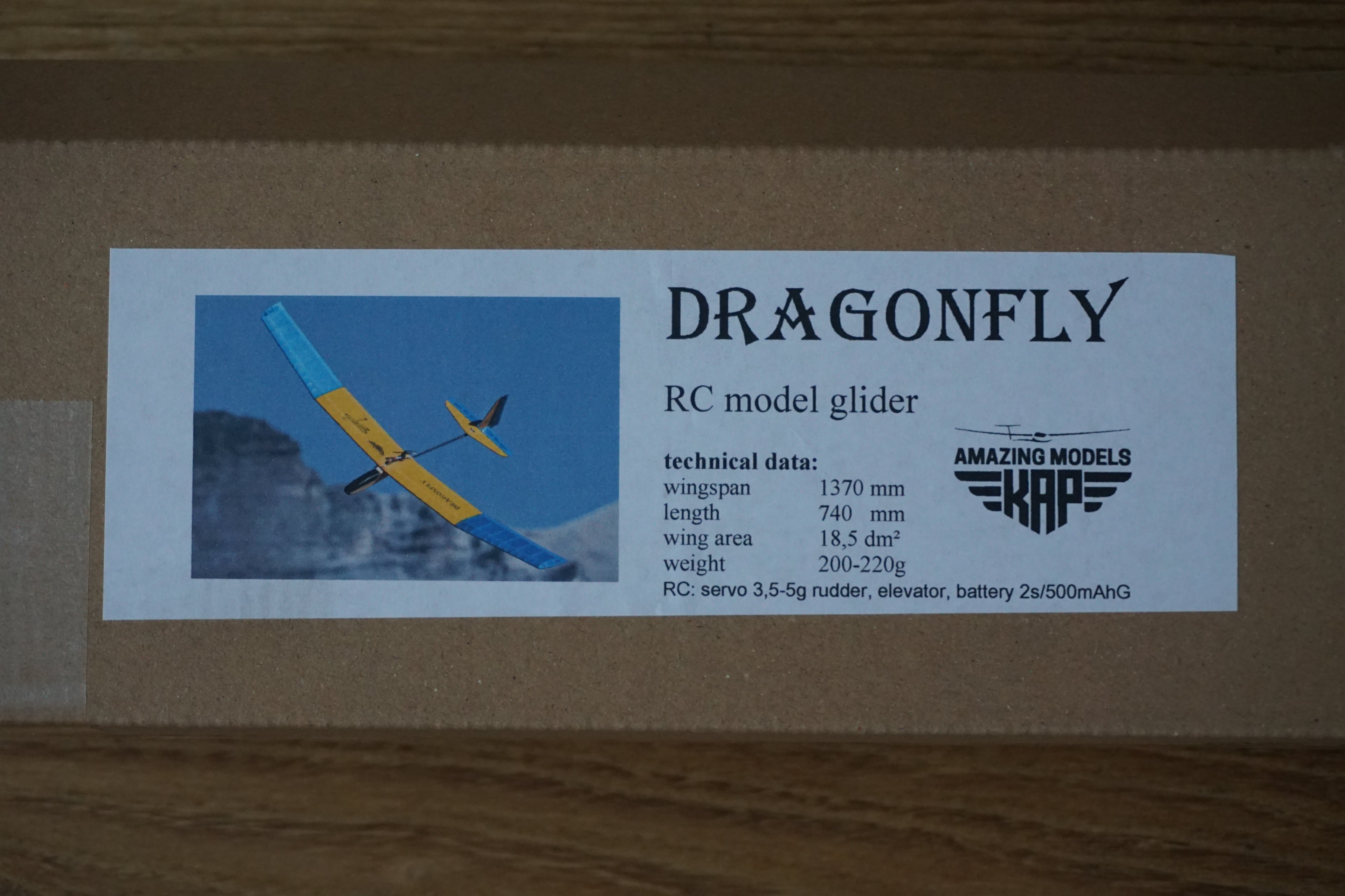 Aeromodello RC Dragonfly Kit