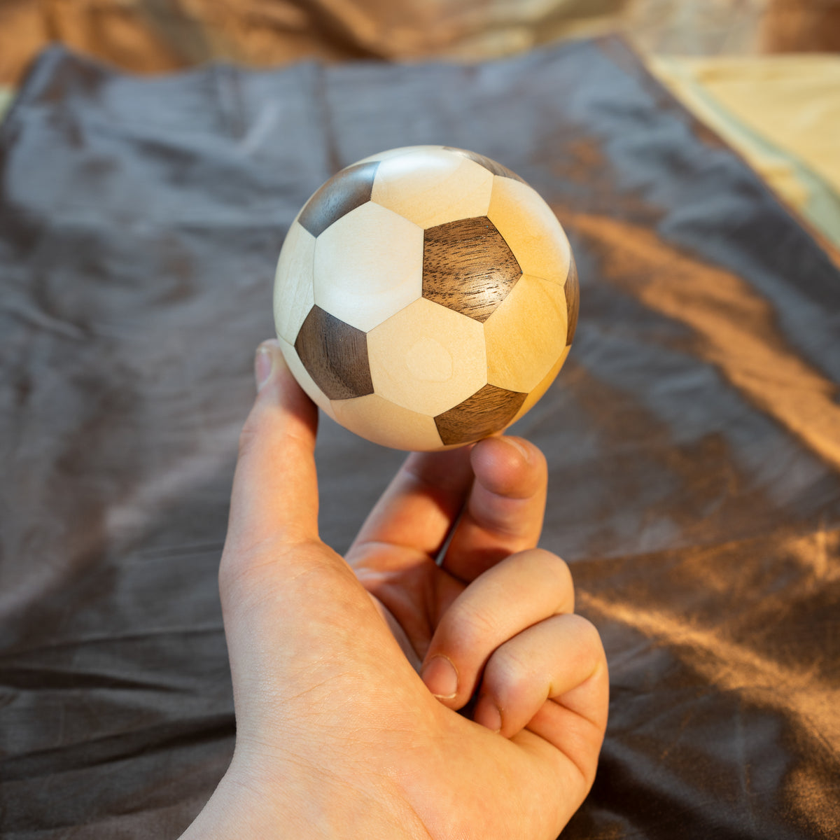 ⚽Set da scrivania a tema calcio in legno massello