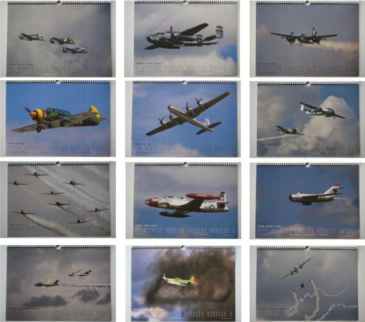 A3-Fotowandkalender 2026 mit Warbirds-Thema
